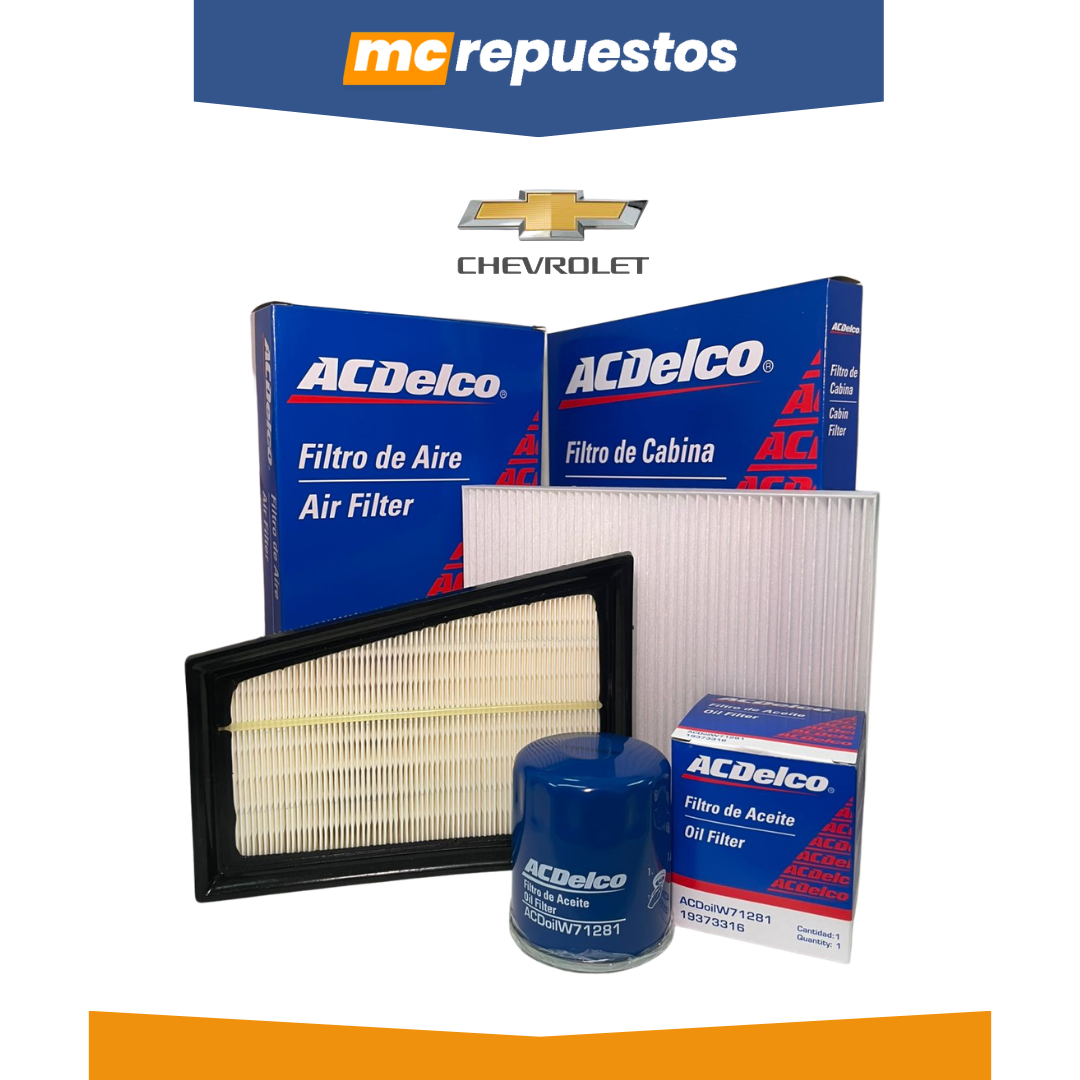 KIT DE FILTROS MANTENCIÓN TRACKER 1.2